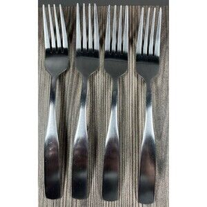 Cambridge Silversmiths Julie Stainless Steel Dinner Forks Set of 4 Silver 8"